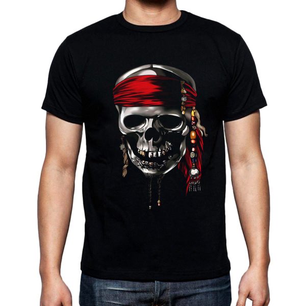 Изображение Мужская футболка с черепом пирата