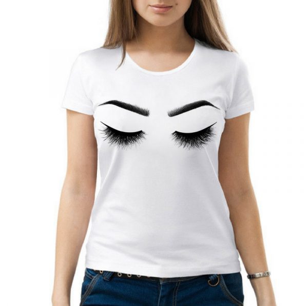Изображение Женская футболка Закрытые глаза