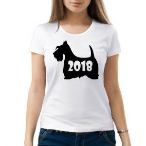 Изображение Женская футболка Собачка 2018