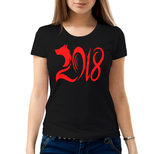 Изображение Женская футболка Собака 2018