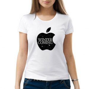 Изображение Женская футболка Apple Зима Близко - Игра Престолов