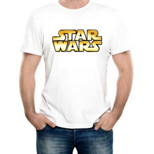 Изображение Мужская футболка белая Star Wars Лого