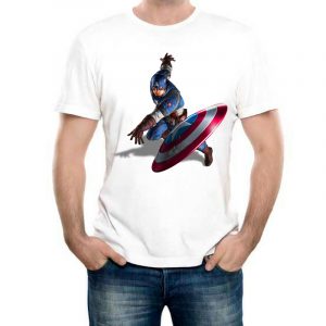 Изображение Мужская футболка Капитан Америка Бросок Щита