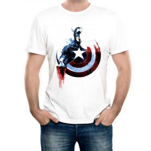 Изображение Мужская футболка Капитан Америка прикольный арт