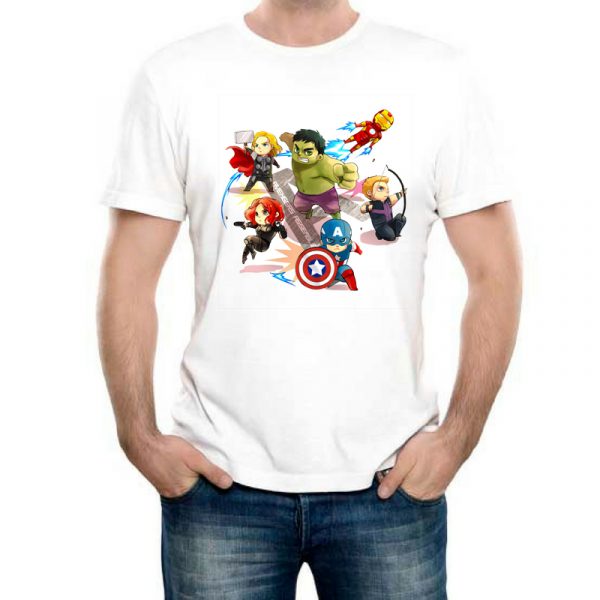 Изображение Мужская футболка Мстители Мультяшки
