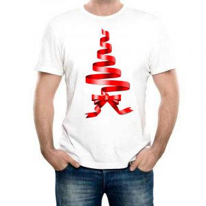 Изображение Мужская футболка Рождественская Лента