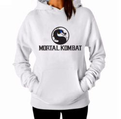 Изображение Толстовка худи женская Mortal Kombat Черное Лого
