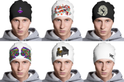 Нанесение символики на шапку в Москве